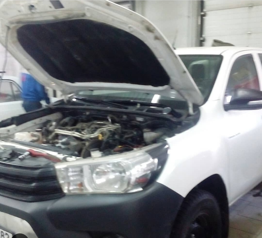 Toyota Hilux 2400 и 2800 — отключение сажевого фильтра DPF в г. Братск