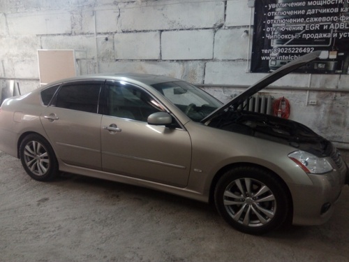 Infiniti M35 impul — чип-тюнинг и перевод на EURO2