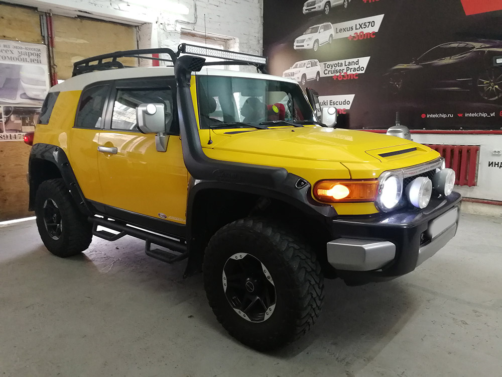 Toyota FJ cruiser — брутал на чиптюнинг stage1