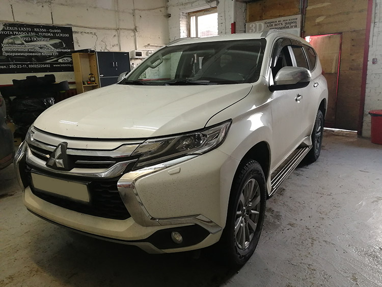 MMC pajero sport 2018 чиптюнинг stage2 + отключаем EGR
